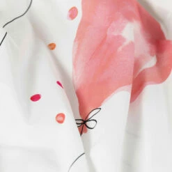 Housse De Couette Réversible Percale De Coton Monamour Ballon -feuille Soldes Magasin housse de couette reversible percale de coton monamour ballon 2