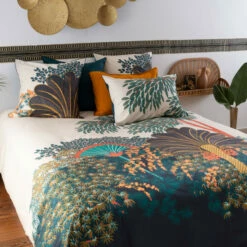 Housse De Couette Réversible Percale De Coton Papyrus