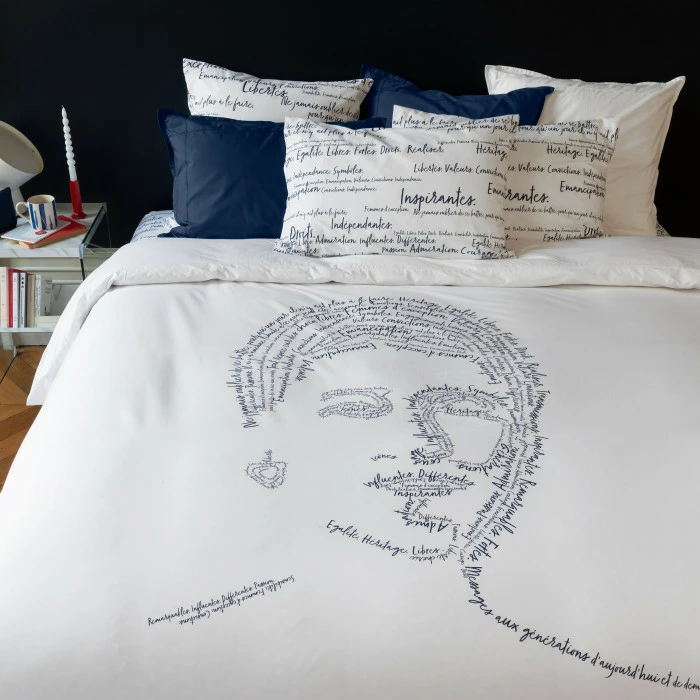 Housse De Couette Réversible Percale De Coton Simones 2 Housse De Couette Réversible Percale De Coton Simones – Image 2