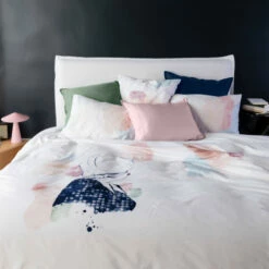 Housse De Couette Réversible Percale De Coton Simones