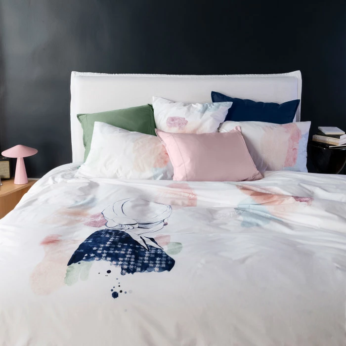 Housse De Couette Réversible Percale De Coton Simones 1 Housse De Couette Réversible Percale De Coton Simones