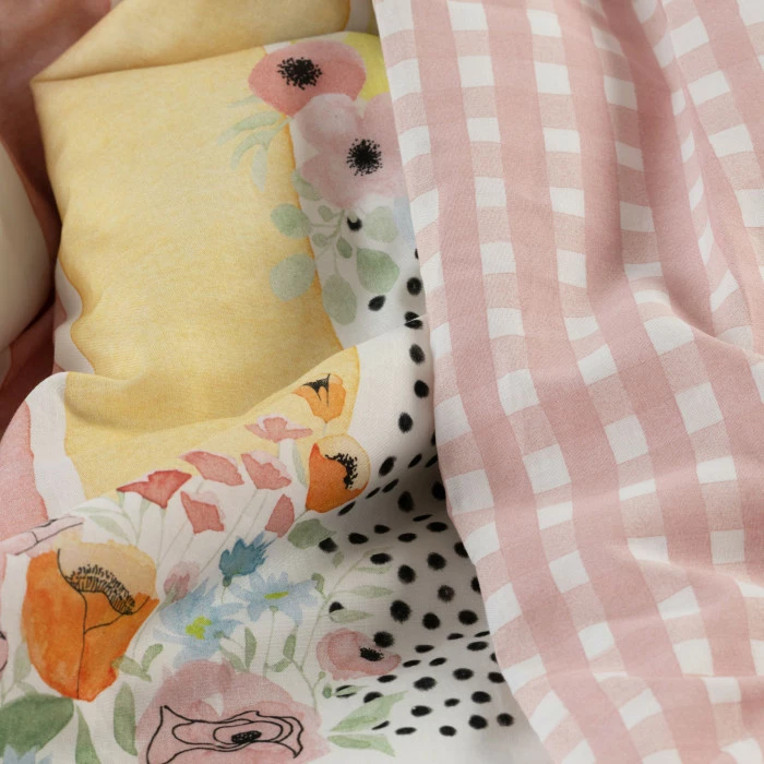 Housse De Couette Réversible Pur Coton Bio Rêve D'or 2 Housse De Couette Réversible Pur Coton Bio Rêve D'or – Image 2