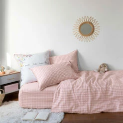 Housse De Couette Réversible Pur Coton Bio Rêve D'or