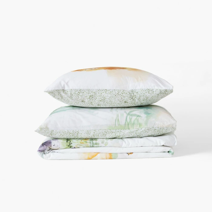 Housse De Couette Réversible Pur Coton Bio Safari 2 Housse De Couette Réversible Pur Coton Bio Safari – Image 2