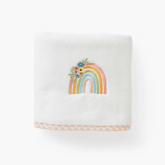 Plaid Polaire Et Sac Brodé Rêve D'or Blanc 2 Plaid Polaire Et Sac Brodé Rêve D'or Blanc – Image 2