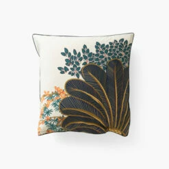 Taie D'oreiller Carré Percale De Coton Papyrus