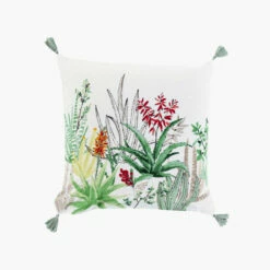 Taie D'oreiller Carrée Coton Et Lin Aloevera