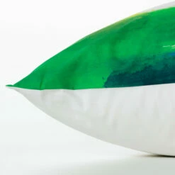 Taie D'oreiller Carrée Percale De Coton Capoeira -feuille Soldes Magasin taie d oreiller carree percale de coton capoeira 2