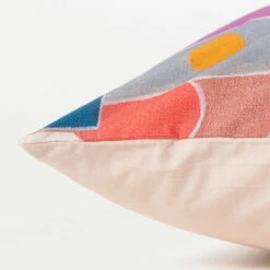 Taie D'oreiller Carrée Percale De Coton Rosangela -feuille Soldes Magasin taie d oreiller carree percale de coton rosangela 2