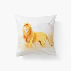 Taie D'oreiller Carrée Pur Coton Bio Safari