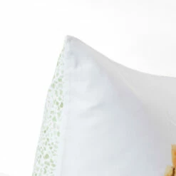 Taie D'oreiller Carrée Pur Coton Bio Safari -feuille Soldes Magasin taie d oreiller carree pur coton bio safari 3