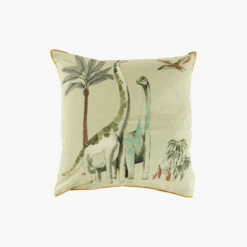 Taie D'oreiller Carrée Pur Coton Biologique Dinotopi