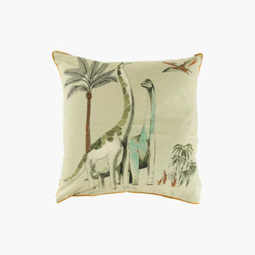 Taie D'oreiller Carrée Pur Coton Biologique Dinotopi -feuille Soldes Magasin taie d oreiller carree pur coton biologique dinotopi