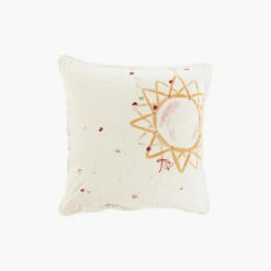 Taie D'oreiller Carrée Pur Coton Biologique Raphia