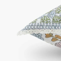 Taie D'oreiller Carrée Pur Coton Méli-Mélo -feuille Soldes Magasin taie d oreiller carree pur coton meli melo 3