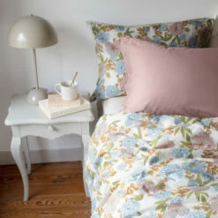 Taie D'oreiller Carrée Pur Coton Méli-Mélo -feuille Soldes Magasin taie d oreiller carree pur coton meli melo 4