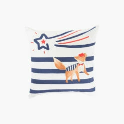 Taie D'oreiller Carrée Réversible Coton Biologique Ptitchic Renard