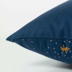 Taie D'oreiller Carrée Réversible Percale De Coton Célestes 6 Taie D'oreiller Carrée Réversible Percale De Coton Célestes -feuille Soldes Magasin taie d oreiller carree reversible percale de coton celestes 2