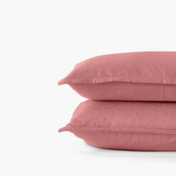 Taie D'oreiller Carrée Satin De Coton Jacquard Pois Et Rayures Prestige Santal -feuille Soldes Magasin taie d oreiller carree satin de coton jacquard pois et rayures prestige santal 3