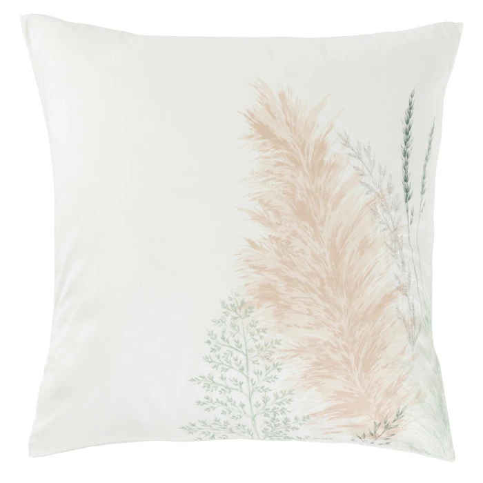 Taie D'oreiller Carrée Satin De Coton Pampa II 1 Taie D'oreiller Carrée Satin De Coton Pampa II