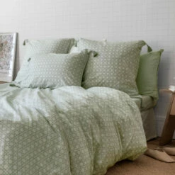 Taie D'oreiller Rectangulaire Coton Et Lin Aloevera -feuille Soldes Magasin taie d oreiller rectangulaire coton et lin aloevera 2