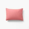 Taie D'oreiller Rectangulaire En Pur Coton Lavé Biologique Souffle Pétale