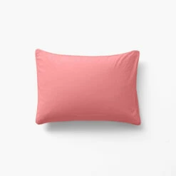 Taie D'oreiller Rectangulaire En Pur Coton Lavé Biologique Souffle Pétale