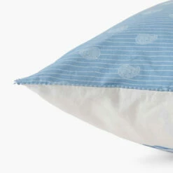 Taie D'oreiller Rectangulaire Lin Et Coton Lavé Madeleine -feuille Soldes Magasin taie d oreiller rectangulaire lin et coton lave madeleine 2