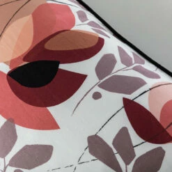 Taie D'oreiller Rectangulaire Percale De Coton Imprimée Floral Japonisant Okumi -feuille Soldes Magasin taie d oreiller rectangulaire percale de coton imprimee floral japonisant okumi 3