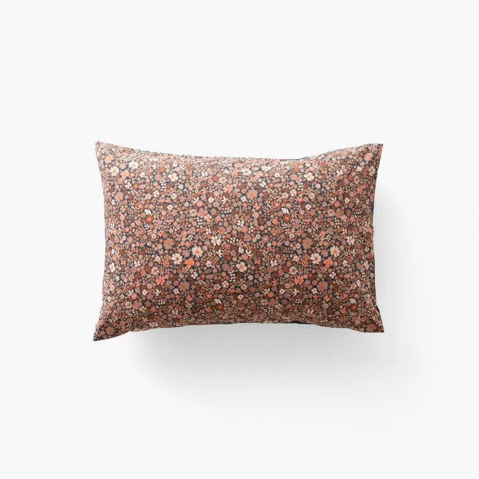 Taie D'oreiller Rectangulaire Percale De Coton Neo Bleu Prusse Floral 2 Taie D'oreiller Rectangulaire Percale De Coton Neo Bleu Prusse Floral – Image 2