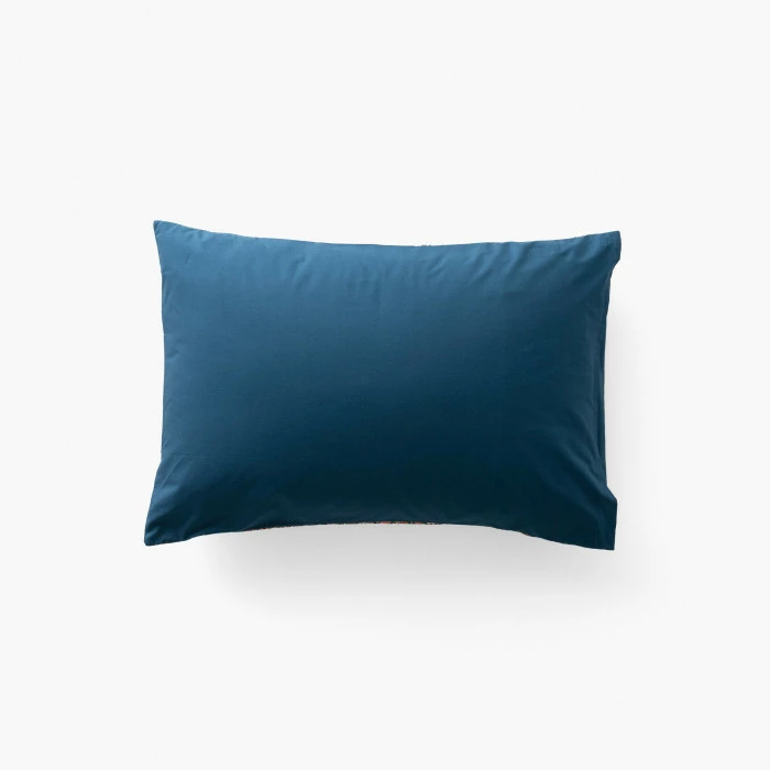 Taie D'oreiller Rectangulaire Percale De Coton Neo Bleu Prusse Floral 3 Taie D'oreiller Rectangulaire Percale De Coton Neo Bleu Prusse Floral – Image 3