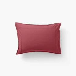Taie D'oreiller Rectangulaire Percale De Coton Neo Griottine