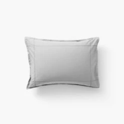 Taie D'oreiller Rectangulaire Percale De Coton Neo Gris