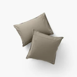 Taie D'oreiller Rectangulaire Percale De Coton Neo Lin -feuille Soldes Magasin taie d oreiller rectangulaire percale de coton neo lin 2