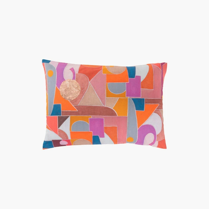 Taie D'oreiller Rectangulaire Percale De Coton Rosangela 1 Taie D'oreiller Rectangulaire Percale De Coton Rosangela