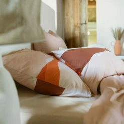 Taie D'oreiller Rectangulaire Percale De Coton Safi -feuille Soldes Magasin taie d oreiller rectangulaire percale de coton safi 2