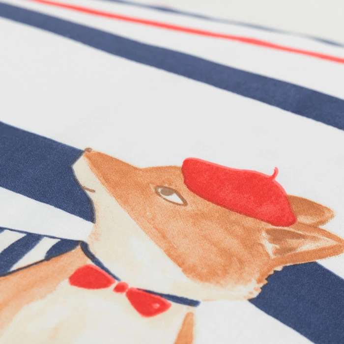 Taie D'oreiller Rectangulaire Réversible Coton Biologique Ptitchic Renard 4 Taie D'oreiller Rectangulaire Réversible Coton Biologique Ptitchic Renard – Image 4