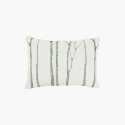 Taie D'oreiller Rectangulaire Réversible Percale De Coton Lavée Biologique Monarbre