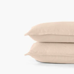 Taie D'oreiller Rectangulaire Satin De Coton Jacquard Pois Et Rayures Prestige Nacre -feuille Soldes Magasin taie d oreiller rectangulaire satin de coton jacquard pois et rayures prestige nacre 3