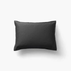 Taie D'oreiller Rectangulaire Satin De Coton Jacquard Pois Et Rayures Prestige Noir