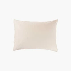 Taie D'oreiller Rectangulaire Satin De Coton Pampa II -feuille Soldes Magasin taie d oreiller rectangulaire satin de coton pampa ii 3